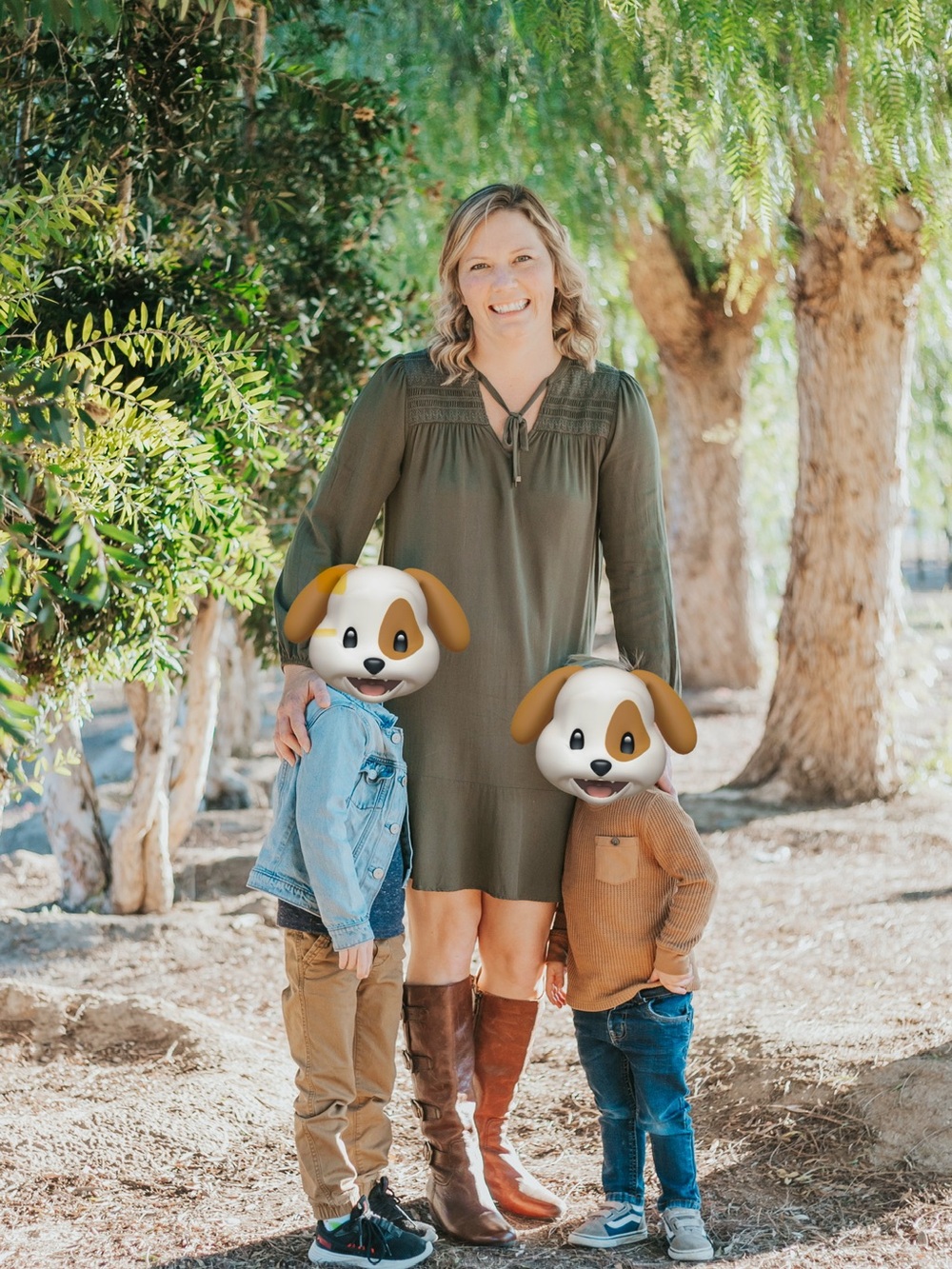 Anthropologie Maeve Olive Green Tie-Neck Long Sleeve Dress
